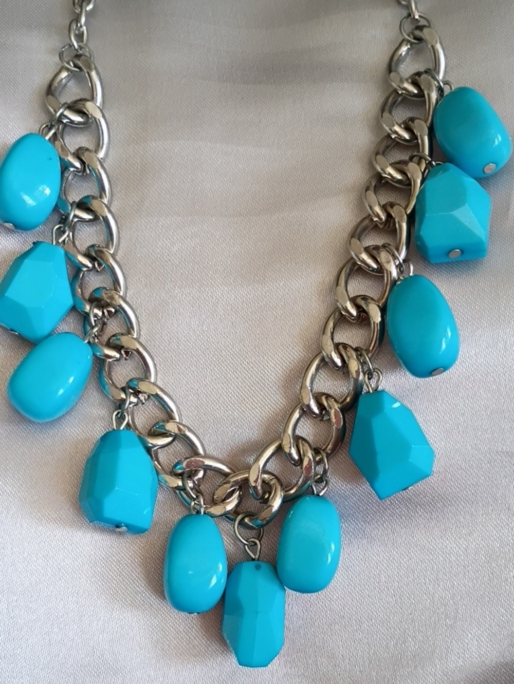 Turquoise Statement Drop Necklace - Women Jewelry